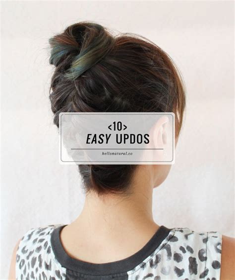 Fine, thin hair doesn't have to look limp. 10 Easy Updos You Can Actually Do With 2 Hands | Thin hair ...