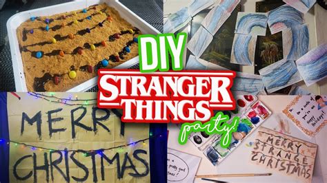 Diy Stranger Things Themed Party Holiday Edition Youtube