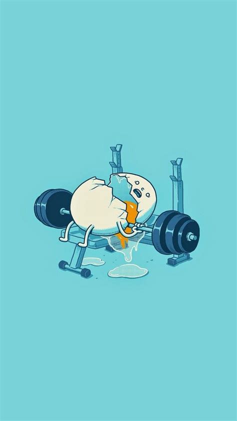 Workout Egg Cute Funny Iphone Wallpaper Mobile9