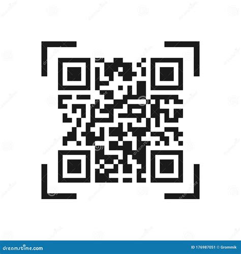 Vector Icon Of The Qr Code Simple Design For A Logo Sticker For Your