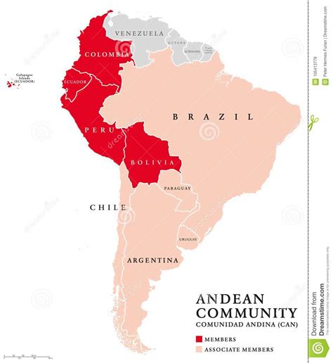 Paises Andinos Mapa