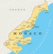 Mapa do Mónaco: mapa offline e mapa detalhado da cidade do Mónaco