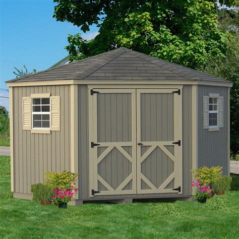 Little Cottage 10 X 10 Ft 5 Sided Classic Panelized Garden Shed