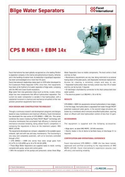 Pdf Model Cps B Mkiii Ebm X Bilge Water Separators Dokumen Tips Hot Sex Picture