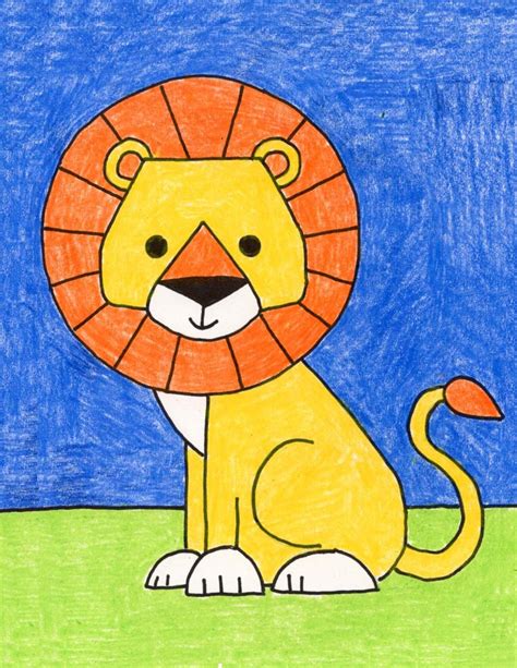 How To Draw An Easy Lion · Art Projects For Kids Tiger Drawing For Kids