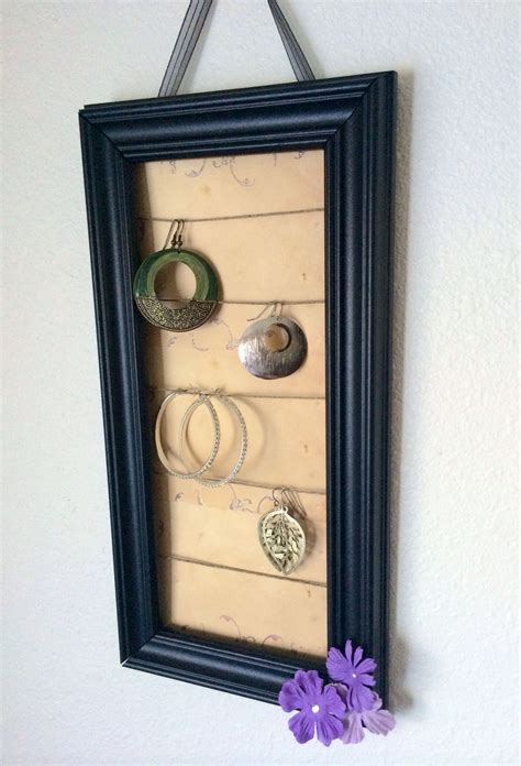 Diy Picture Frame Jewelry Holder Diy Picture Frames Jewelry Holder