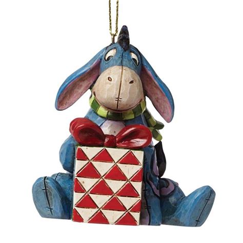 Winnie The Pooh Christmas Eeyore With Present Hanging Ornament