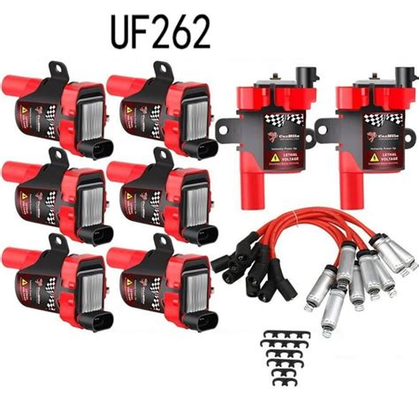 Set Of 8 Uf262 Ignition Coils Spark Plugs Compatible With Chevrolet Gmc