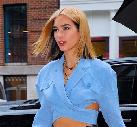 Strawberry brown hair with red. Dua Lipa Reveals Two-Tone Hair Color — Photos | Allure
