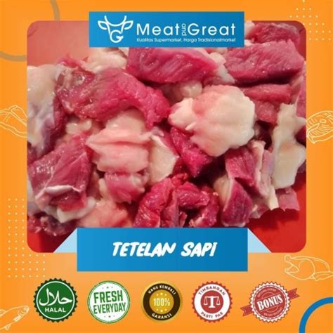 Jual Tetelan Daging Sapi Segar 500 Gram Kota Bandung Meat And Great Bandung Tokopedia