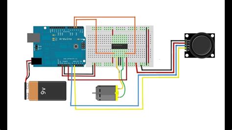 Dc Motor Controlled By Joystick Using Arduino L298n M