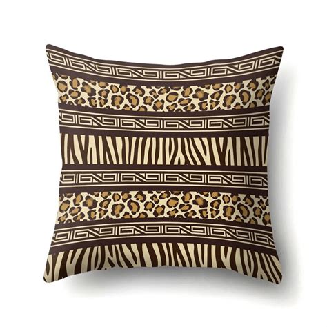 1pcs 4545cm Animal Leopard Print Pillow Case Sofa Waist Throw Cushion