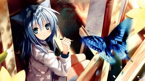 Anime Girl Painting At Explore Collection Of Anime