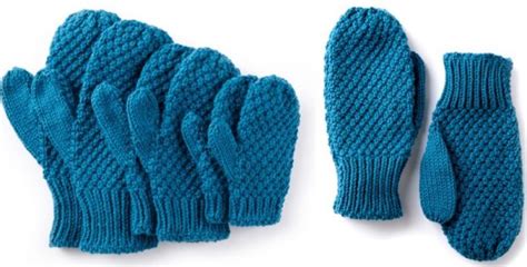 Download patons trinity bellwoods knit cardigan free pattern. Textured Knitted Family Mittens FREE Knitting Pattern