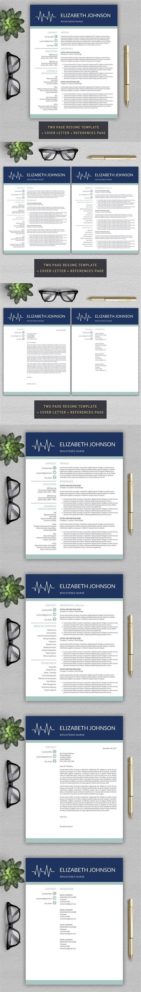 Give your cv format a professional look in my free online cv builder. Nurse Resume | Medical CV Template | Nursing resume, Cv ...