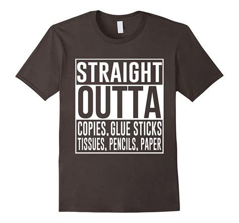 Straight Outta Copies Glue Sticks T Shirt Cd Canditee