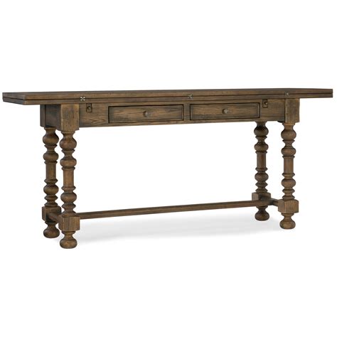 Hooker Furniture Hill Country Bluewind Flip Top Console Table Belfort