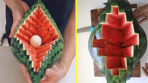 Diy Fancy Watermelon Cutting Life Hack Youtube