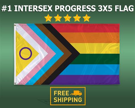 Intersex Inclusive Progress Pride Flag X Lgbtqia Gay Etsy
