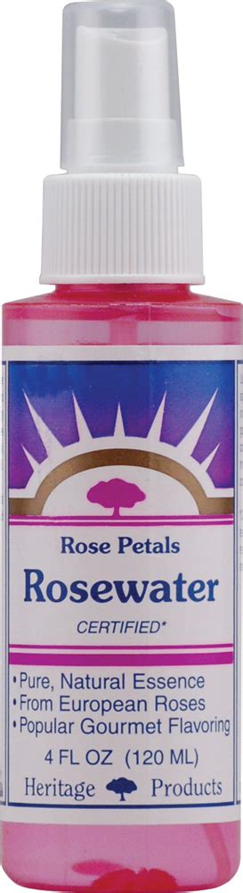 Heritage Products Rose Petals Rosewater Spray 4 Fl Oz Rose Water