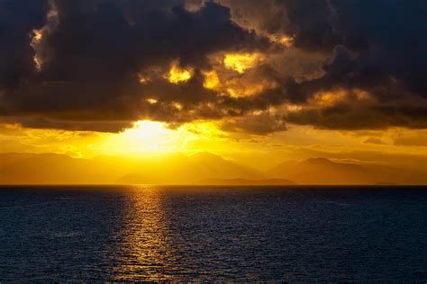 Sunset On The Mediterranean Photograph By Janet Fikar