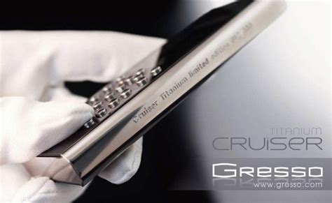 Gresso Cruiser Titanium Worlds First Polished Titanium Mobile Phone
