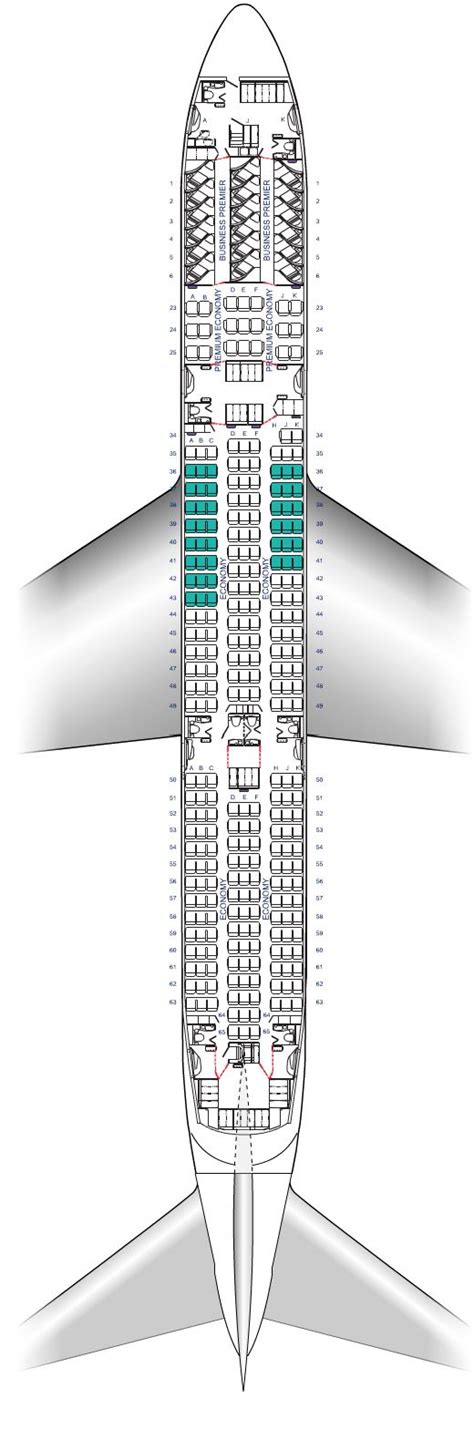 Air New Zealand Boeing 787 9 Dreamliner Seat Map Diagram Released