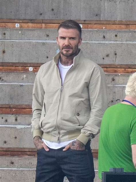 David Beckham Save Our Squad Beige Jacket New American Jackets