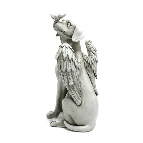 Resin Angel Dog Statue Nordic Style Animal Figurine Living Etsy