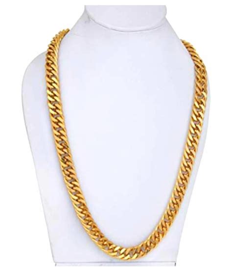 Lva Creation One Gram 22kt Gold Plated Neck Chain For Men And Women Daily