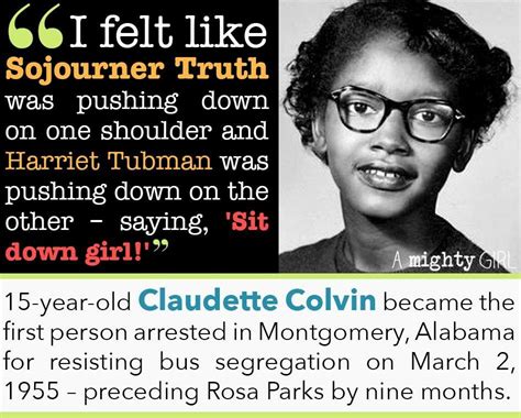 Claudette Colvin Amightygirl Claudette Colvin Sojourner Truth Harriet Tubman
