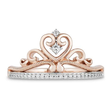 Disney Jewels Diamond Princess Tiara Ring