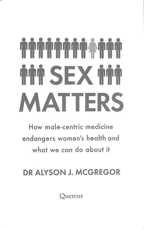Sex Matters How Male Centric Medicine Endangers Womens Health And