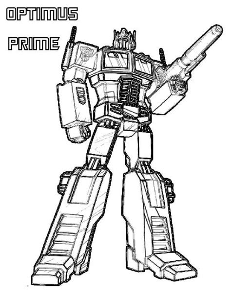 The main character of all stories about transformers. Optimus Prime Coloring Pages - Best Coloring Pages For Kids