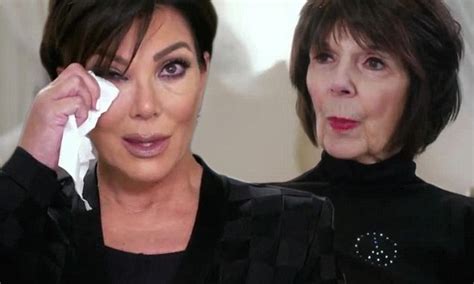 kris jenner sobs when her mother mary jo shannon asks about her biggest fear daily mail online