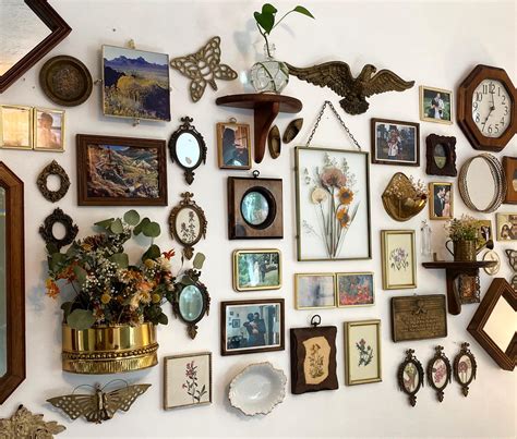 Gallery Wall In Our Bedroom Full Of Antique Store Finds Ive Collected