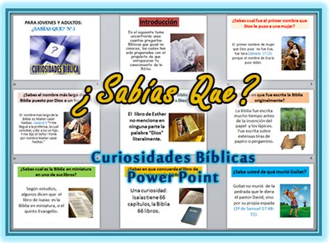 Curiosidades Bíblicas En Power Point Bíblicos Curiosidad Powerpoint