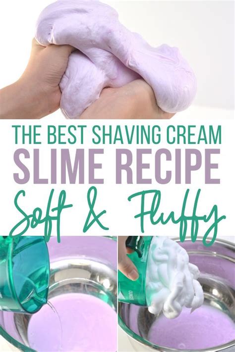 Shaving Cream Slime Recipe Puffy Slime Recipe Floam Recipe Best Shaving Cream Shave Cream