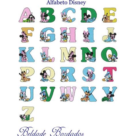 Alfabeto Disney Beldade Bordados