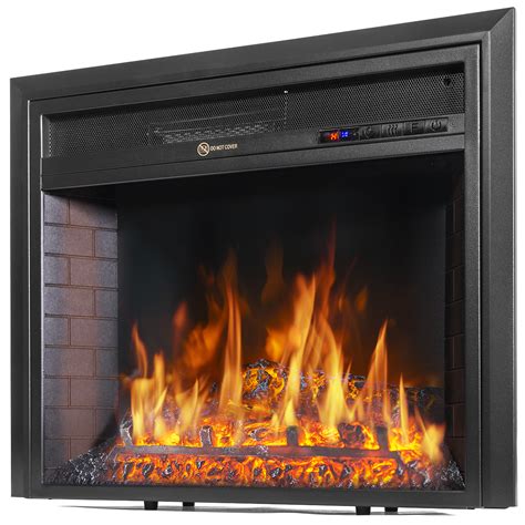 Barton Electric Fireplace Insert Flame Stove Adjustable