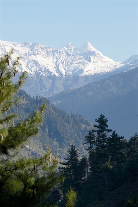 View Of Gepang Mountain In Lahul From Naggar Kullu Alexander T