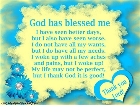 God Has Blessed Me Inspirationallife Quotessayings Pinterest