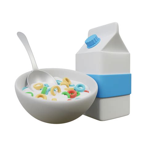 Milk Bowl 3d Icon Download In Png Ai Generative 28629222 Png