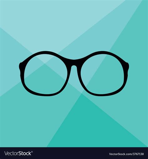 Nerd Glasses On Wrapping Surface Background Vector Image