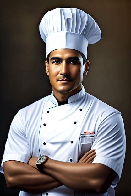 Premium Ai Image A Man In A Chefs Uniform Cooking Food