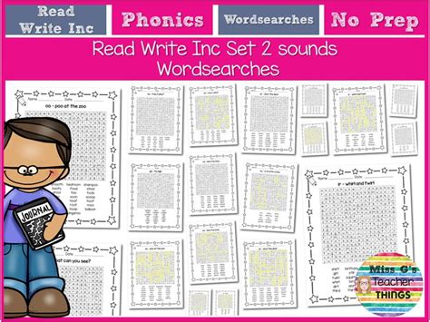 Read Write Inc Rwi Set 2 Sounds Word Searches With Answers