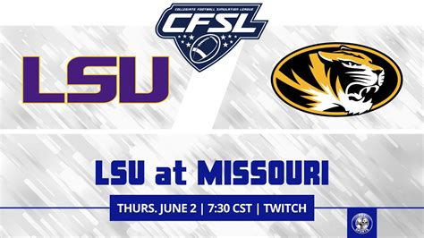 CFSL CreateYourLegacy On Twitter We Ve Got A Battle Of The Tigers In The Big XII Tonight LSU