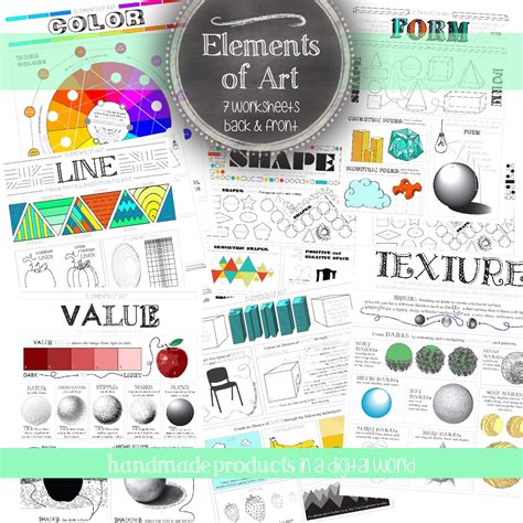 Elements Of Art Worksheets Visual Art Mini Lesson For Ms And Hs Look