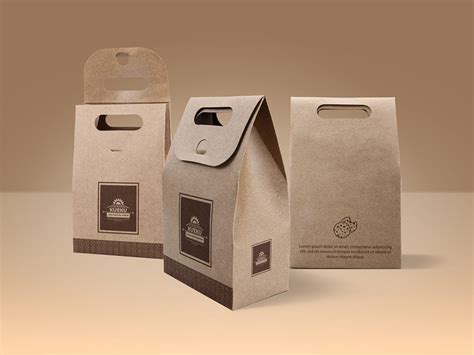 Kraft Paper Bag Mockup Free Mockup