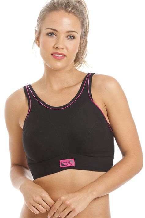 A snug band is necessary for a. Black Maximum Support Impact Free Sports Bra